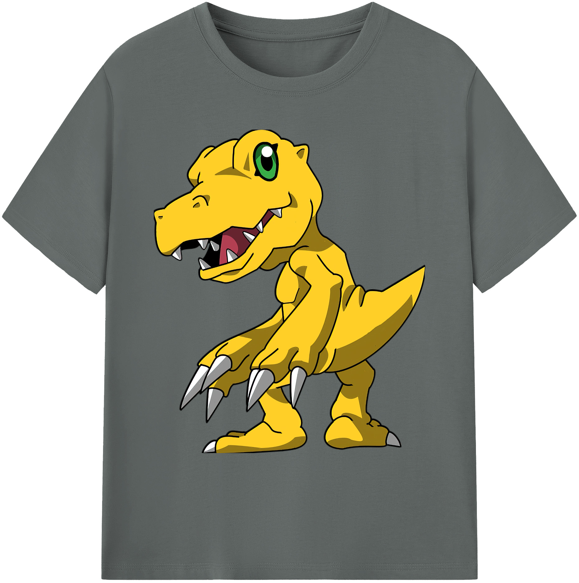 （画像用） Digimon デジタルモンスター/デジモン 綿100％ メンズ半袖Tシャツ｜肌触りやわらか＆通気性